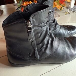 Josef Seibel Black Leather Boots